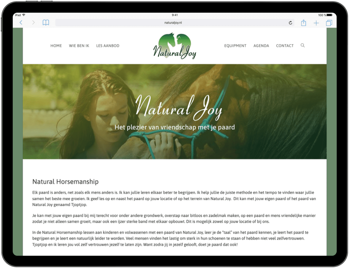 afbeelding tablet Natural Joy
