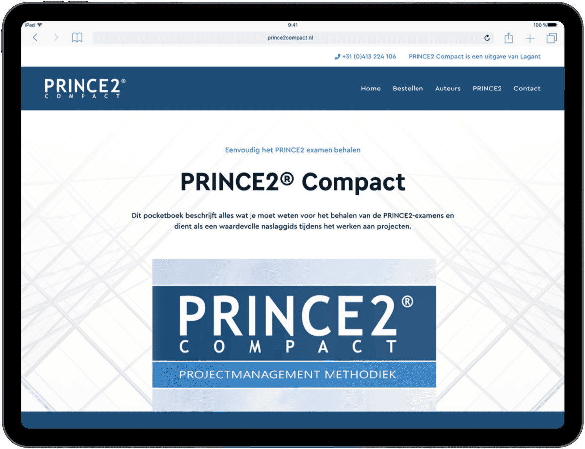 afbeelding tablet PRINCE2 Compact