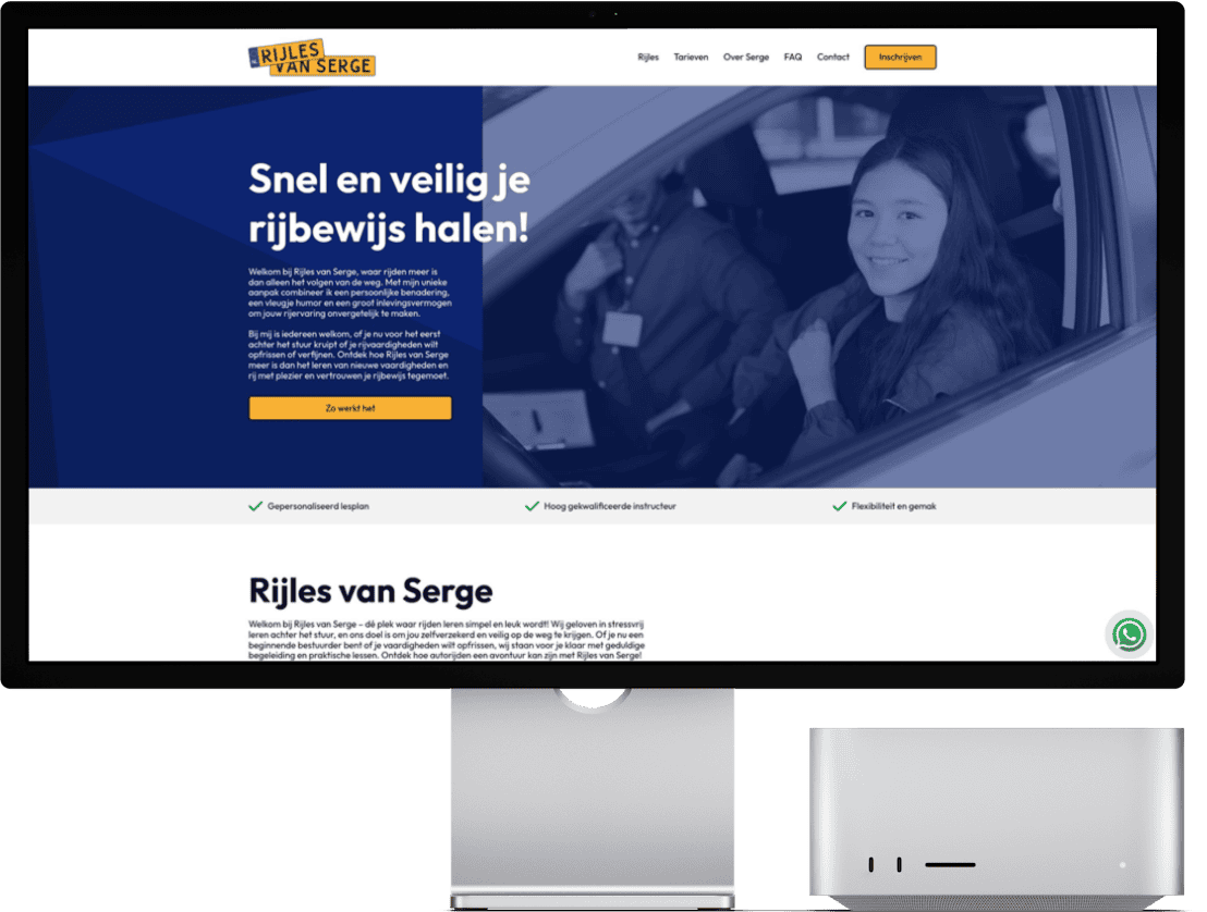 afbeelding desktop Rijles van Serge