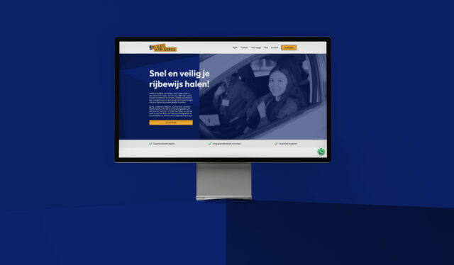 Afbeelding website Rijles van Serge