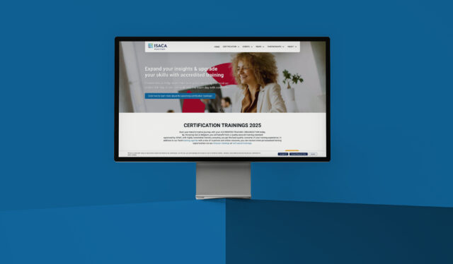 Afbeelding website ISACA Belgium Chapter
